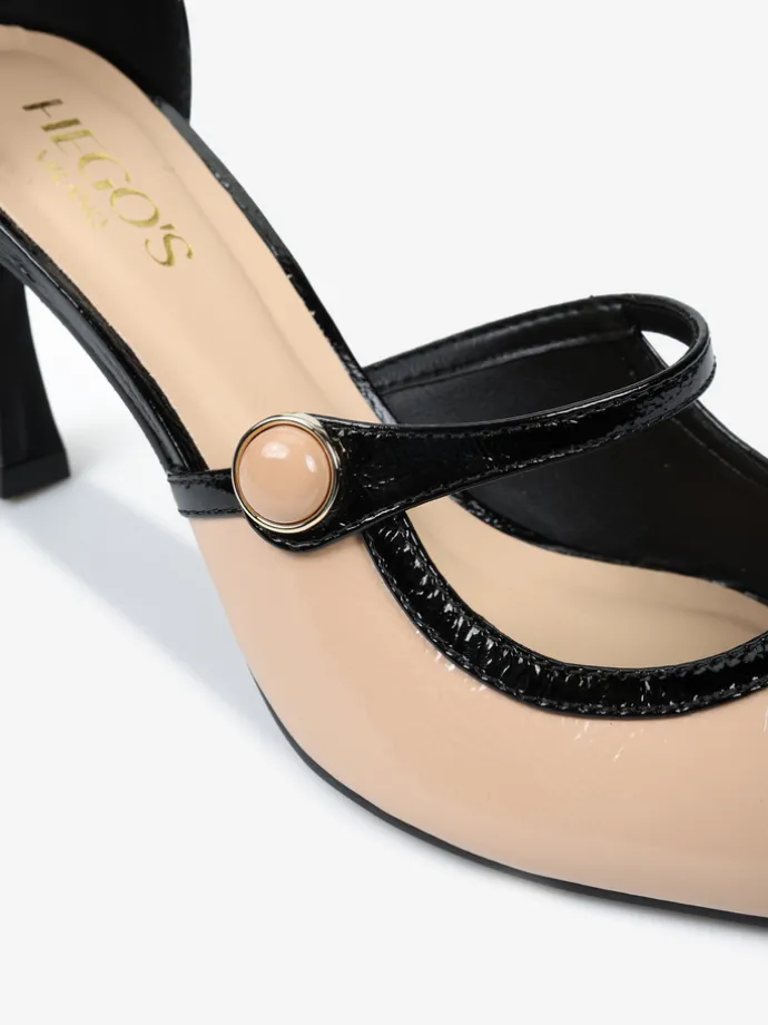 BEŻOWE SZPILKI HEGO'S Milano