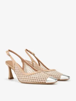 BEŻOWE SZPILKI Z METALOWYM NOSKIEM HEGO'S Milano