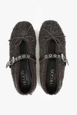 BRĄZOWE BALERINY HEGO'S MILANO