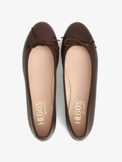 BRĄZOWE BALERINY HEGO'S Milano