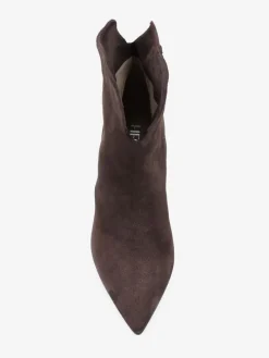 BRĄZOWE BOTKI NA NISKIM OBCASIE HEGO'S MILANO