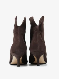 BRĄZOWE BOTKI NA NISKIM OBCASIE HEGO'S MILANO