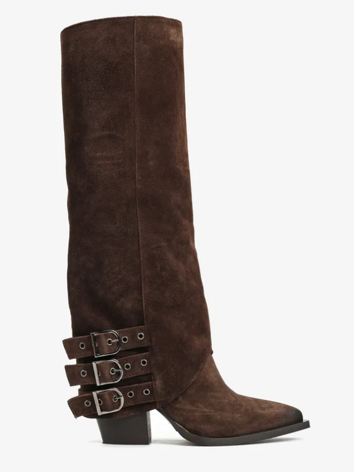 BRĄZOWE KOWBOJKI HEGO'S MILANO