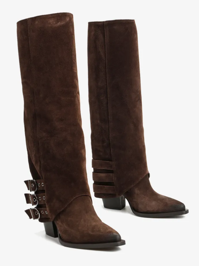 BRĄZOWE KOWBOJKI HEGO'S MILANO