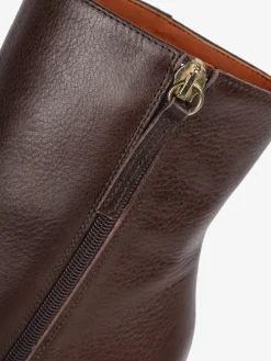 BRĄZOWE KOWBOJKI NA ŚCINANYM OBCASIE HEGO'S MILANO