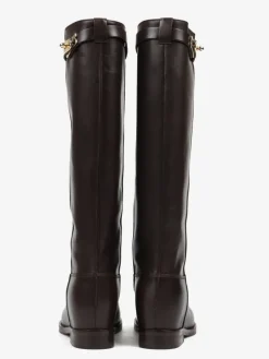 BRĄZOWE KOZAKI Z UKRYTĄ KOTURNĄ HEGO'S MILANO