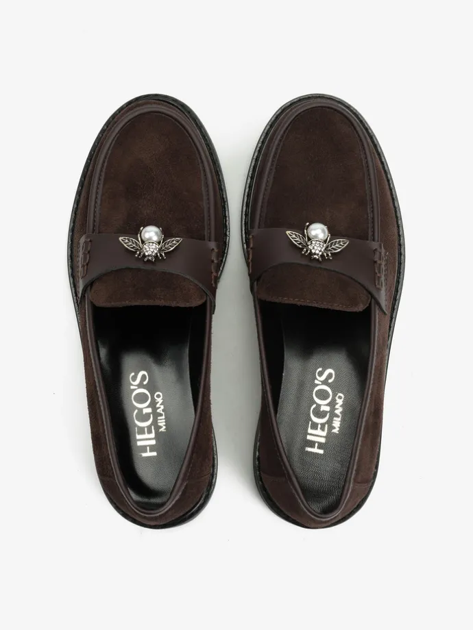 BRĄZOWE MOKASYNY HEGO'S MILANO