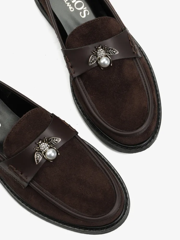 BRĄZOWE MOKASYNY HEGO'S MILANO