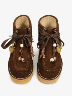 BRĄZOWE ŚNIEGOWCE NA PLATFORMIE NANKU