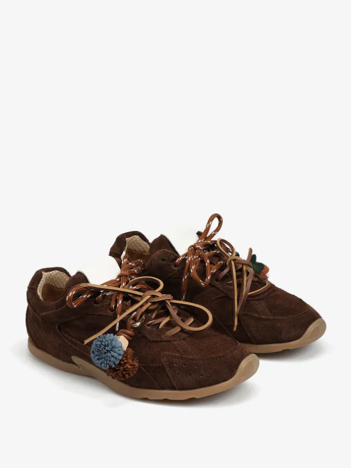 BRĄZOWE SNEAKERSY HEGO'S MILANO