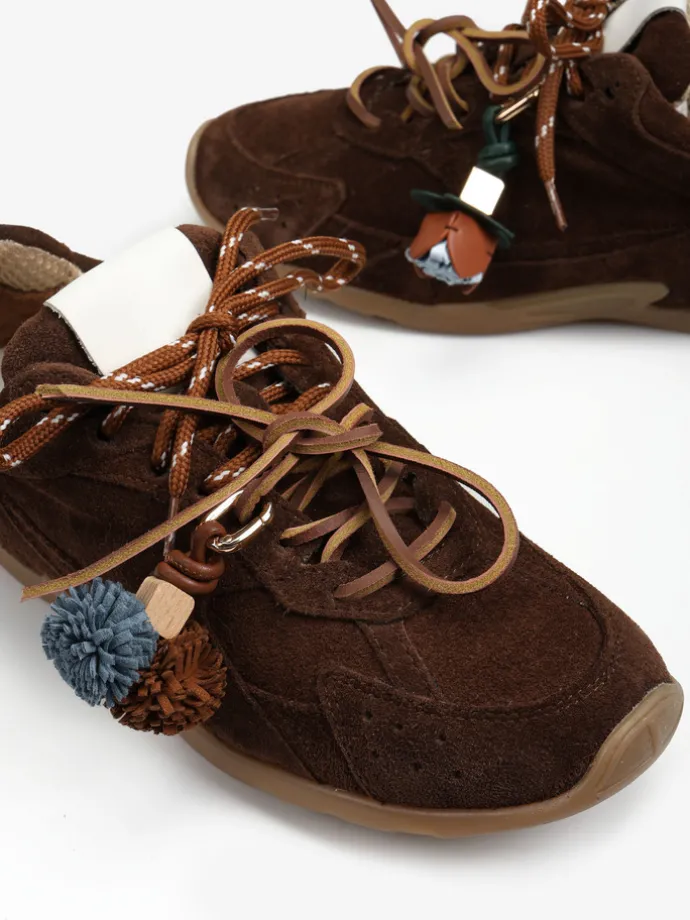 BRĄZOWE SNEAKERSY HEGO'S MILANO