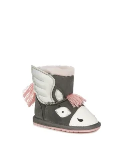 Buty dziecięce Emu Australia Pegasus Walker Charcoal