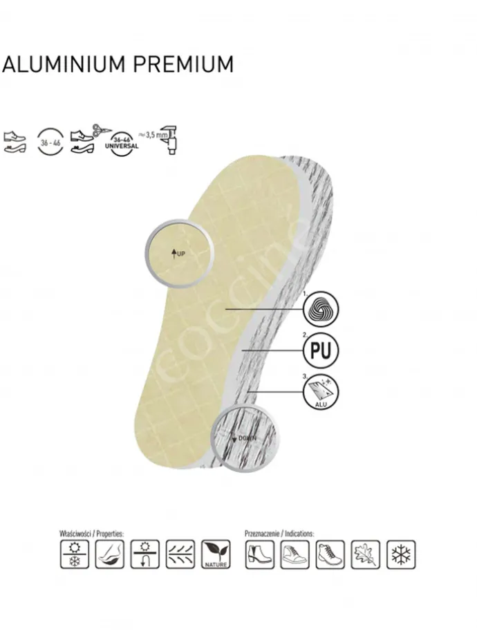 CIEPŁA WKŁADKA ZIMOWA DO BUTÓW COCCINE