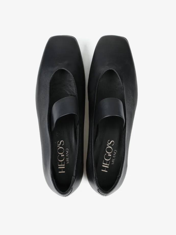 CZARNE BALERINY HEGO'S MILANO