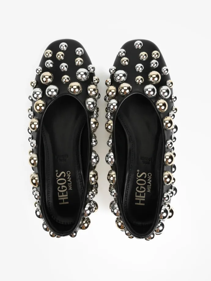 CZARNE BALERINY HEGO'S MILANO