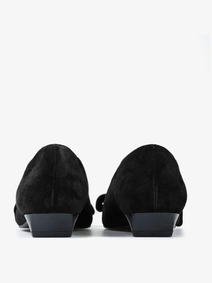 CZARNE BALERINY Z OZDOBĄ RAS