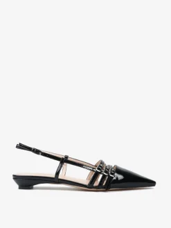 CZARNE BALERINY Z PASECZKAMI HEGO'S Milano