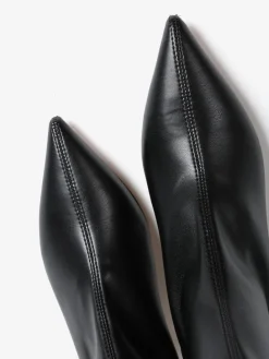 CZARNE BOTKI NA NISKIM OBCASIE HEGO'S MILANO