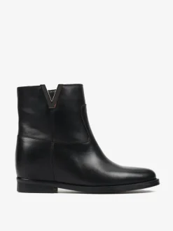 CZARNE BOTKI Z UKRYTĄ KOTURNĄ HEGO'S MILANO