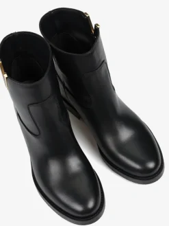 CZARNE BOTKI Z UKRYTĄ KOTURNĄ HEGO'S MILANO