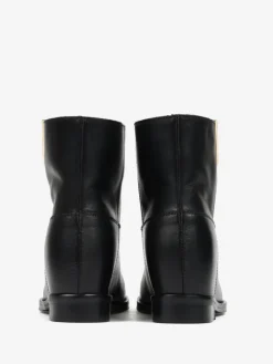 CZARNE BOTKI Z UKRYTĄ KOTURNĄ HEGO'S MILANO