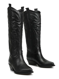 CZARNE KOWBOJKI HEGO'S MILANO