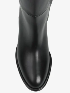 CZARNE KOZAKI NA NISKIM OBCASIE HEGO'S MILANO