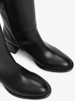 CZARNE KOZAKI NA NISKIM OBCASIE HEGO'S MILANO