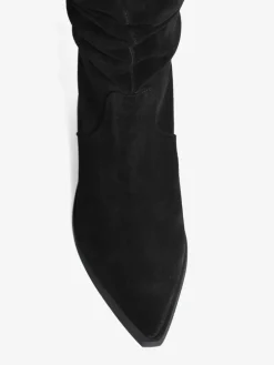 CZARNE KOZAKI Z MARSZONĄ CHOLEWKĄ HEGO'S MILANO