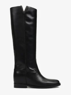 CZARNE KOZAKI Z UKRYTĄ KOTURNĄ HEGO'S MILANO