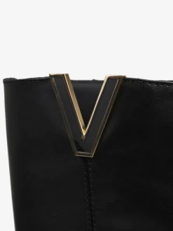 CZARNE KOZAKI Z UKRYTĄ KOTURNĄ HEGO'S MILANO