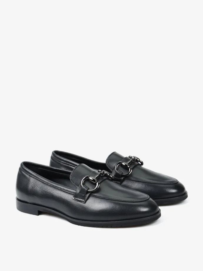 CZARNE MOKASYNY HEGO'S Milano