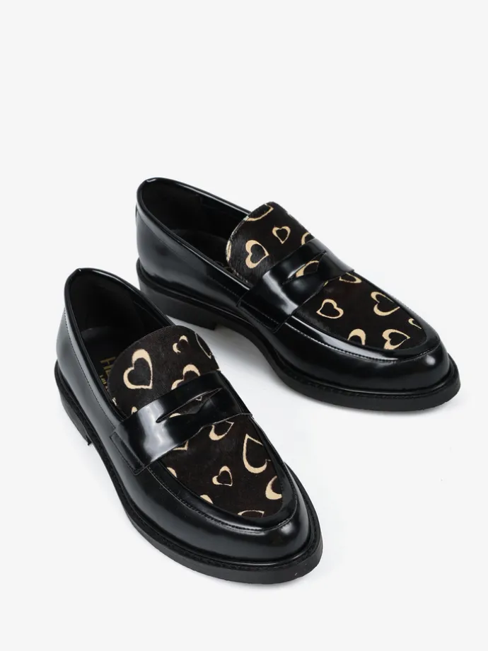 CZARNE MOKASYNY HEGO'S Milano