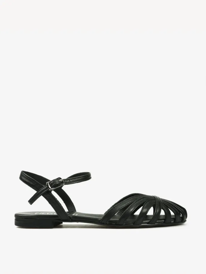 CZARNE SANDAŁY HEGO'S Milano