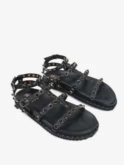 CZARNE SANDAŁY HEGO'S Milano