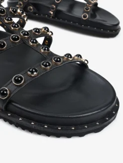 CZARNE SANDAŁY HEGO'S Milano