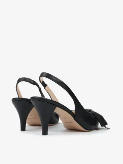 CZARNE SZPILKI Z KOKARDĄ HEGO'S Milano