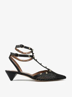 CZARNE SZPILKI Z ODKRYTĄ PIĘTĄ HEGO'S Milano