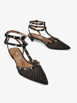 CZARNE SZPILKI Z ODKRYTĄ PIĘTĄ HEGO'S Milano