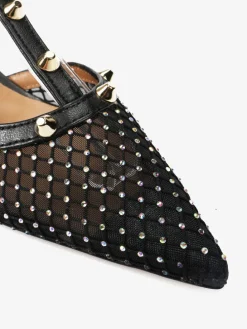 CZARNE SZPILKI Z ODKRYTĄ PIĘTĄ HEGO'S Milano