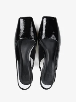 CZARNE SZPILKI Z ODKRYTYM PALCEM HEGO'S Milano