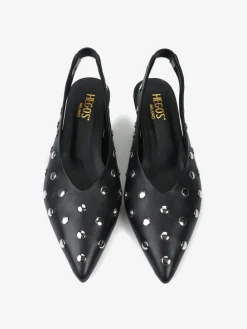 CZARNE SZPILKI Z ĆWIEKAMI HEGO'S Milano