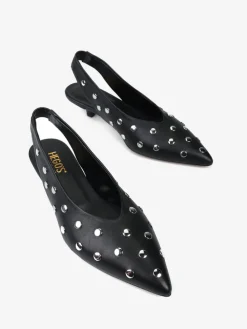 CZARNE SZPILKI Z ĆWIEKAMI HEGO'S Milano