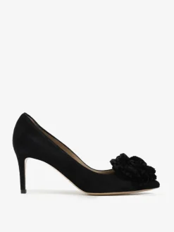 ELEGANCKIE SZPILKI Z KWIATEM HEGO'S MILANO