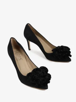 ELEGANCKIE SZPILKI Z KWIATEM HEGO'S MILANO