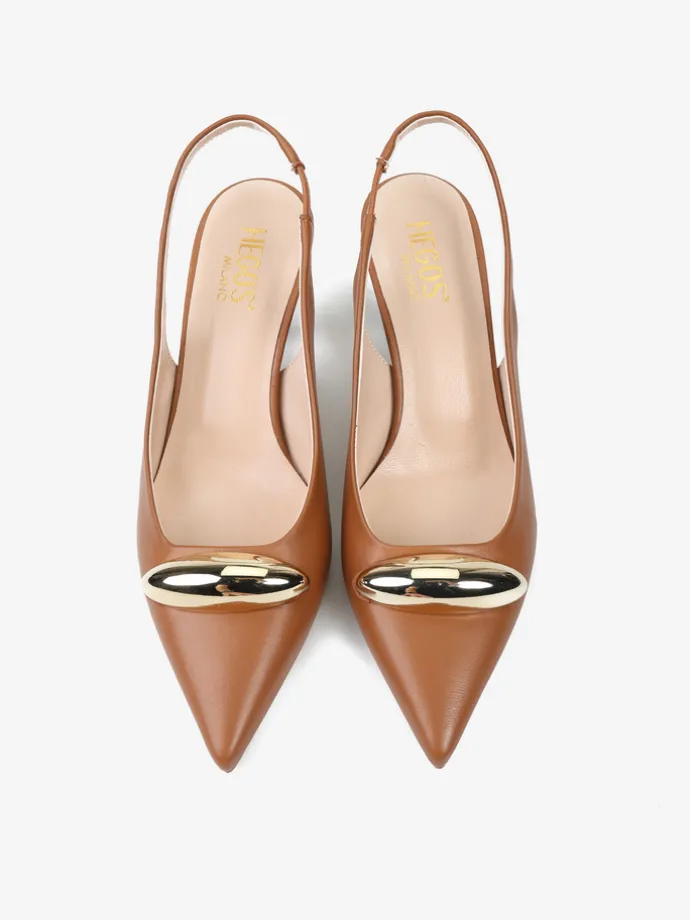 ELEGANCKIE SZPILKI Z ODKRYTĄ PIĘTĄ HEGO'S Milano