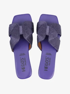 FIOLETOWE KLAPKI HEGO'S Milano