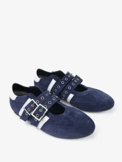 GRANATOWE BALERINY HEGO'S Milano