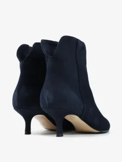 GRANATOWY BOTKI NA NISKIM OBCASIE HEGO'S Milano