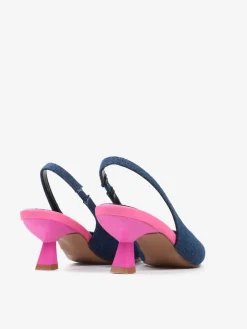 JEANSOWE SZPILKI Z ODKRYTĄ PIĘTĄ HEGO'S Milano